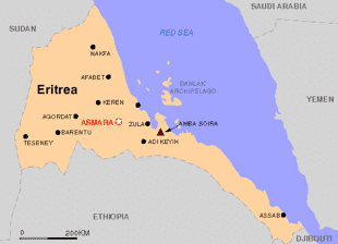 Map of Eritrea