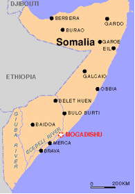 Map of Somalia